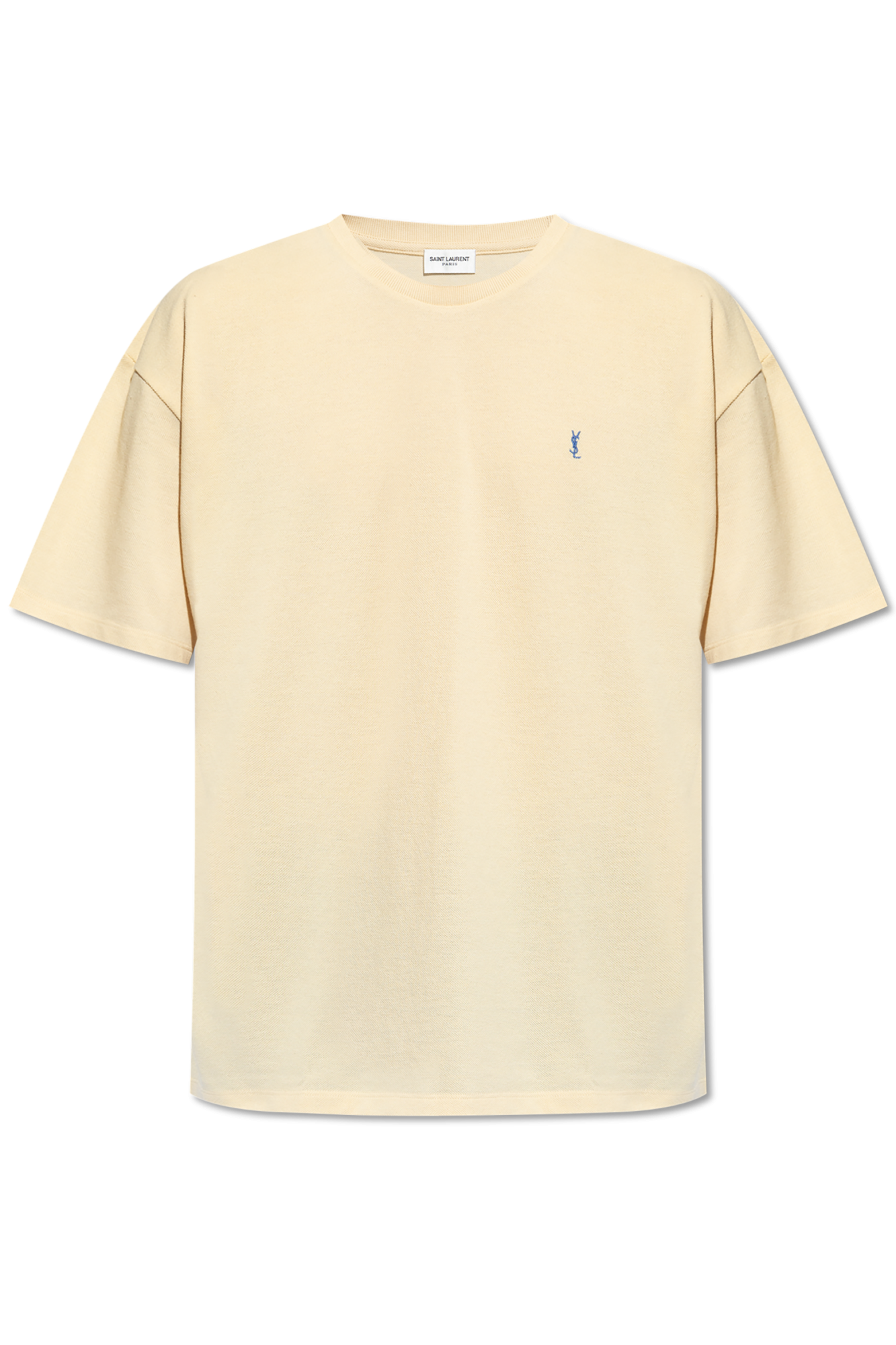 【Saint Laurent】ロゴ embroideredTシャツ SAINT LAURENT - Logo-Embroidered Cotton-Jersey T-Shirt